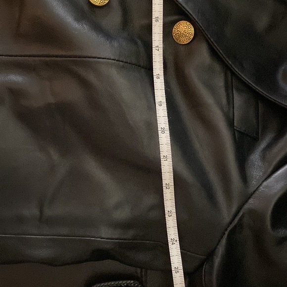 Double breasted leather jacket - Picture 11 of 16